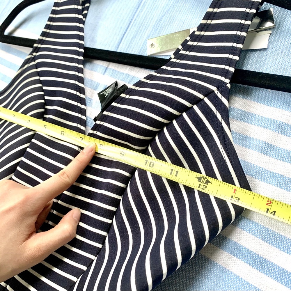 NWT AQUA Scuba Neoprene Striped Dress - Picture 6 of 16